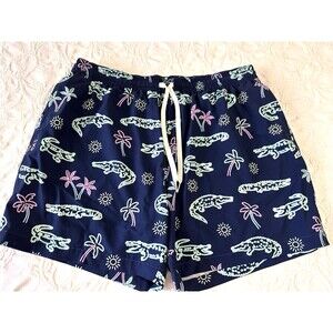 Men's CHUBBIES Swim Trunks 6” Inseam "Neon Glades” Pattern, Lined
